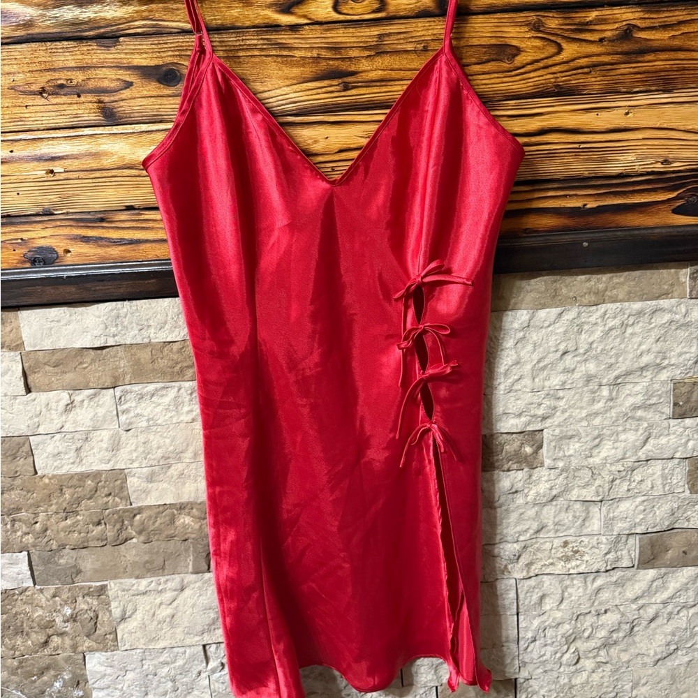 Cherry Red Fredrick's Of Hollywood Vintage Nightgown 1X